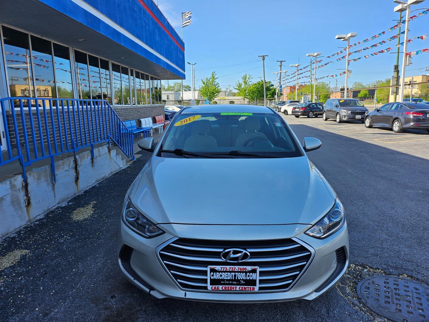 2017 TAN Hyundai Elantra SE 6AT (5NPD74LF8HH) with an 1.8L L4 DOHC 16V engine, 6A transmission, located at 7600 S Western Ave., Chicago, IL, 60620, (773) 918-3980, 0.000000, 0.000000 - Photo#2